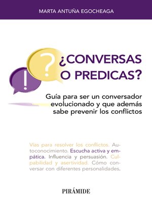 cover image of ¿Conversas o predicas?